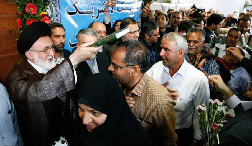 الحجاج الايرانيون يودعون وطنهم قاصدين مهبط الوحي / صور
