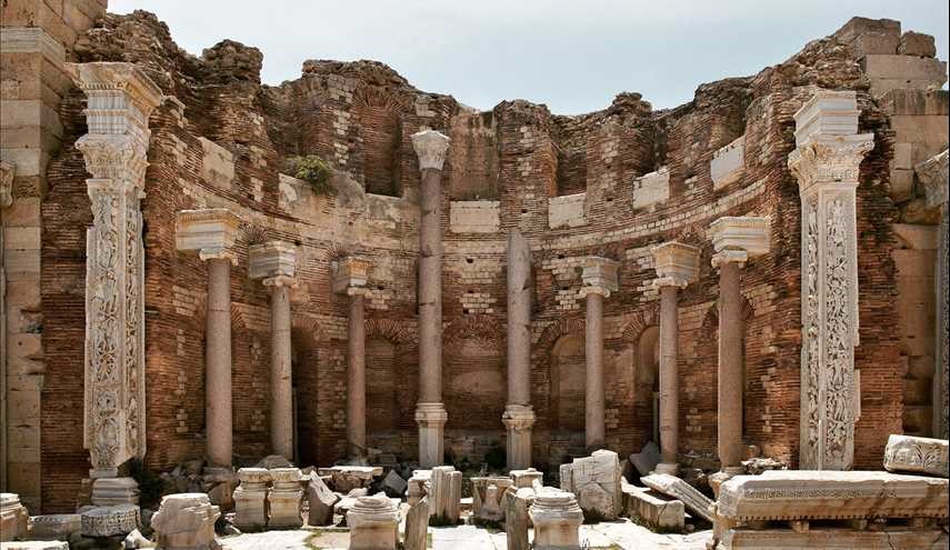 مدينة لبدة الاثرية في ليبيا