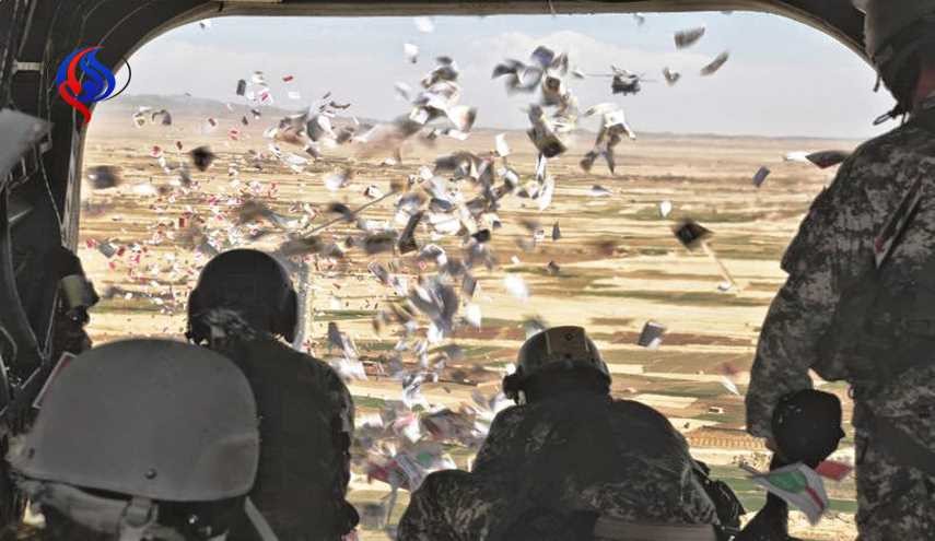 بالصور.. القاء ملايين المنشورات على نينوى بعد اعلان تحريرها