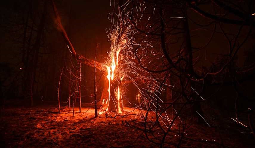 حريق غابات في لوس أنجلوس وإجلاء سكان منطقة مجاورة