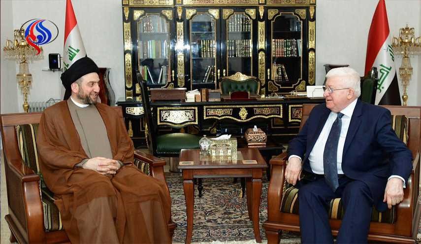 معصوم والحكيم يؤكدان أهمية تعزيز التفاهم الوطني وإنجاز المصالحة
