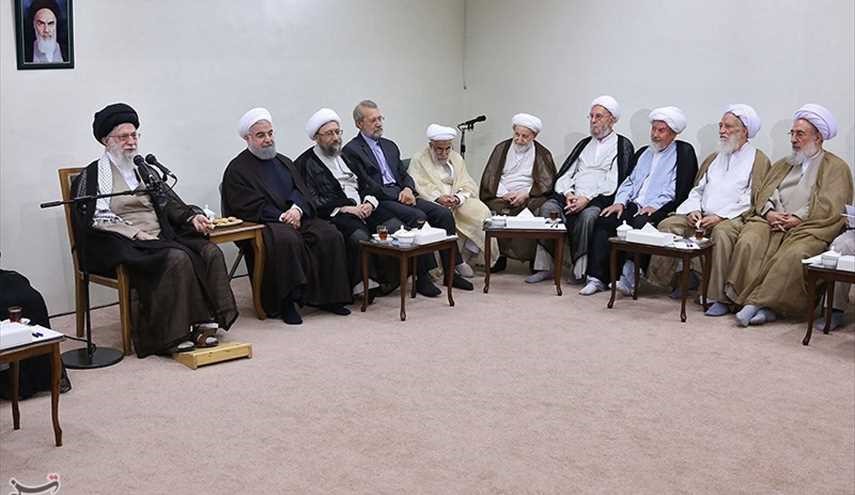 الامام الخامنئي يستقبل رئيس وأعضاء مجمع تشخيص مصلحة النظام الجدد