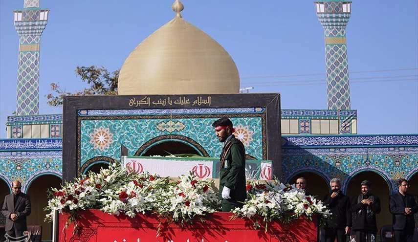 تشييع جثمان الشهيد حججي إلى مثواه الأخير في نجف آباد