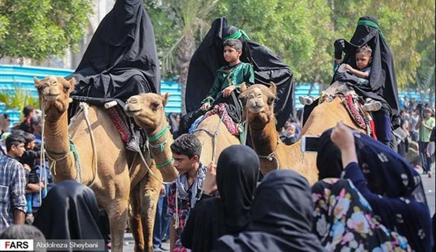 بالصور.. مراسم العزاء بذكرى استشهاد الحسين (ع) في المحافظات الايرانية