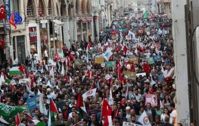 تظاهرات گسترده در استانبول علیه اردوغان 