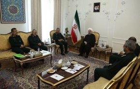 دیدار فرماندهان ارشد سپاه با رئیس جمهور +عکس