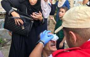 دهها فلسطینی در حملات صهیونیست ها زخمی شدند+تصاویر