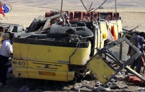 ۲ حادثه جداگانه تصادف اتوبوس‌ ۸ مجروح داشت
