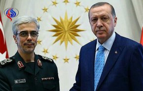 رئیس ستاد کل نیروهای مسلح ایران با اردوغان دیدار کرد