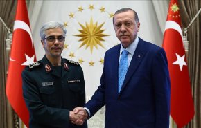 ویدئوی دیدار سرلشکر باقری با رئیس جمهوری ترکیه