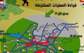 نقشه جدید از مناطق آزاد شده در تلعفر