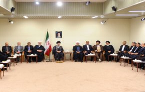 دیدار رئیس جمهوری و اعضای هیات دولت با مقام معظم رهبری