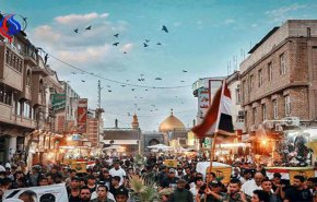تشییع شهدای «نُجَباء» در مثلث مرزی عراق، سوریه و اردن + تصاویر