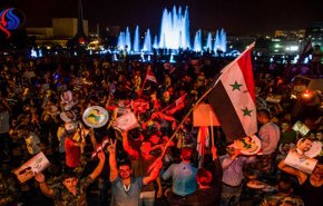 جشن و پایکوبی سوری‌ها در خیابان‌ها بعد از تساوی برابر ایران