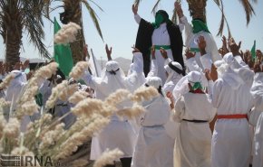 بازسازی واقعه تاریخی غدیر خم در استان خراسان جنوبی + تصاویر