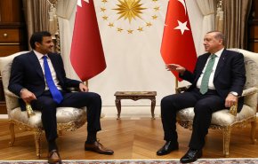 دیدار امیر قطر با اردوغان در آنکارا