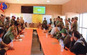 دیدار فرماندهان ارشد بسیج مردمی در غرب الانبار