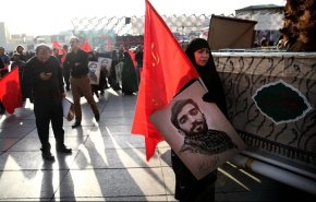 مراسم وداع با پیکر شهید حججی در تهران
