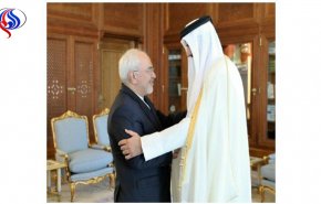 ظریف با امیر قطر دیدار کرد 