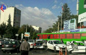 تصادف زنجیره ای در ولنجک 