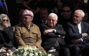 تاکید ظریف برحفظ تمامیت ارضی عراق در مراسم تشییع طالبانی/ ایران دوست همیشگی مردم عراق از جمله کردهاست