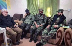 حضور دبیرکل نجباء در اتاق عمليات الحويجه
