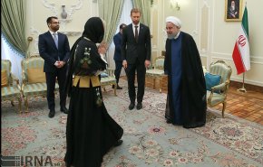 تقدیم استوارنامه سفرای جدید به روحانی + تصاویر