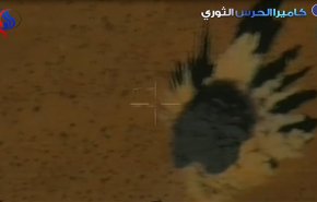 شاهد: طائرات حرس الثورة الاسلامية تحول آليات داعش لرماد بالبادية السورية