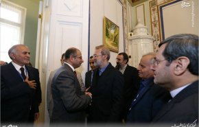 دیدار لاریجانی با رئیس مجلس اعلای اسلامی عراق