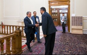 دیدار اعضای شورای شهر تهران با رئیس مجلس