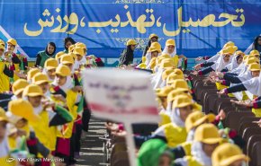مراسم افتتاح چهارمین دوره المپیاد ورزشی درون مدرسه‌ای