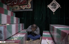 وادع با پیکر شهید مدافع حرم شعبانعلی امیری + تصاویر