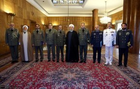 دیدار فرماندهان ارشد ارتش با روحانی + تصاویر