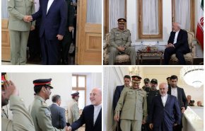  فرمانده ارتش پاکستان با دکتر محمد جواد ظریف دیدار کرد