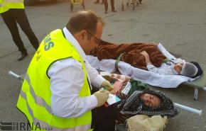 انتقال مجروحین زلزله کرمانشاه به تهران + تصاویر