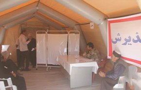 جراحی مغز در بیمارستان صحرایی سرپل‌ذهاب + عکس
