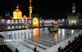 مراسم خطبه خوانی شب شهادت امام رضا (ع) در حرم رضوی + تصاویر