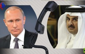تماس تلفنی پوتین با امیر قطر