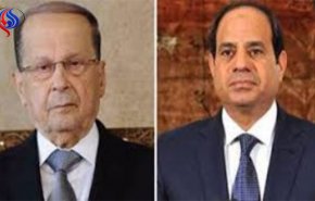تماس تلفنی میشل عون با السیسی