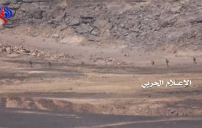 خودروی نظامی حامل مزدوران سعودی هدف قرار گرفت