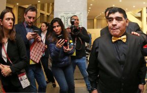  فیگورهای مارادونا در قرعه‌کشی جام‌جهانی