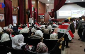 تجمع اهالی نبل و الزهرا در همبستگی با مردم فلسطین