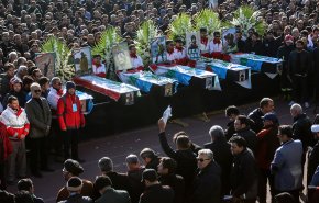 مراسم وداع و تشییع کوهنوردان خراسانی در ورزشگاه تختی مشهد
