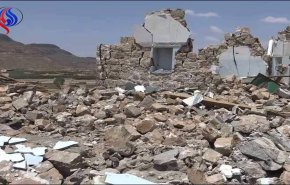 العدوان السعودي يدمر منزلا على رؤوس اصحابه في 