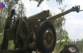 حملات موشکی و توپخانه ای به مواضع مزدوران سعودی در صحرای میدی