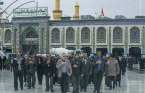 عکس/ بارش باران در بین الحرمین کربلا