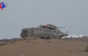 انفجار خودروی نظامی سعودی ها در جیزان
