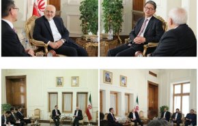 ظريف يستقبل نائب وزیر الخارجیة الیاباني