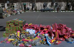 الشرطة الايرانية تضبط 17 طنا من المفرقعات