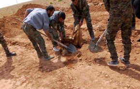 بالصور: اكتشاف مقبرة جماعية في قرية بريف حماة الشرقي
